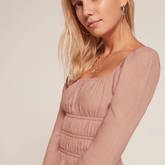 Reformation Laurent Top in blush - Picture 3 of 8
